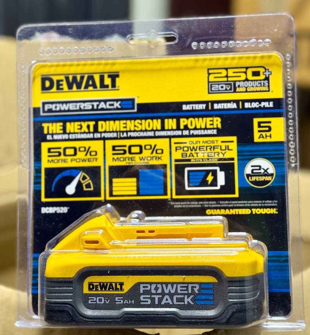 Аккумулятор Dewalt, оригинал Powerstack 5Ач, Новый, в коробке