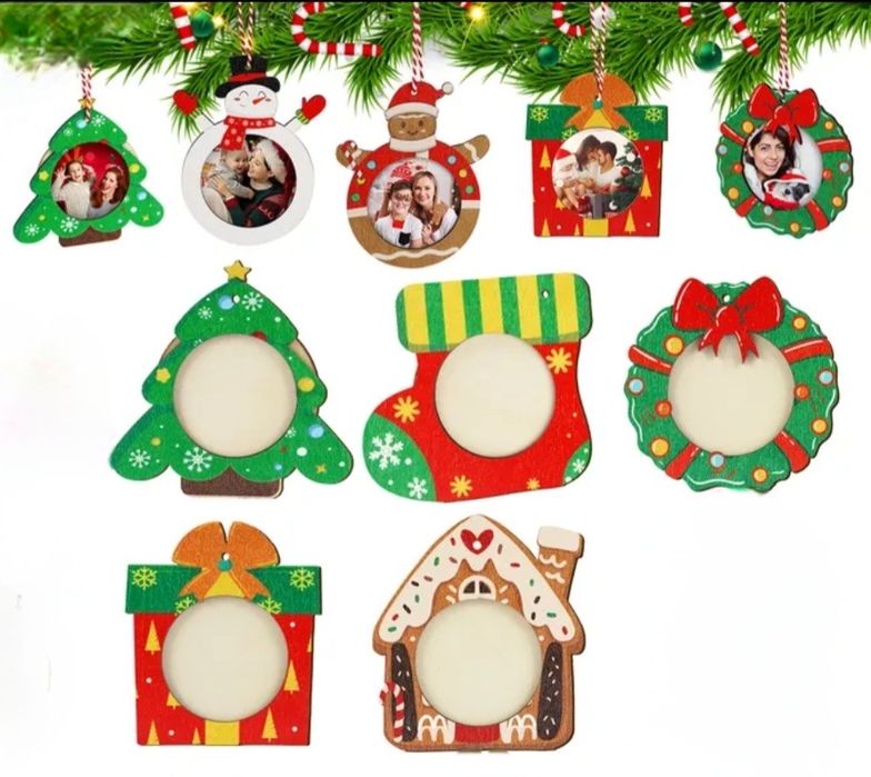 Коледни рамки за снимки за украса