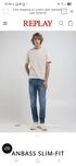 200 ->130лв.REPLAY ANBASS SLIM-FIT JEANS, Риплей, нови неизползвани