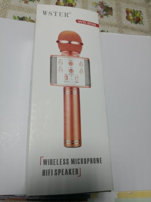 Microfon Karaoke Wster wireless cu bluetooth