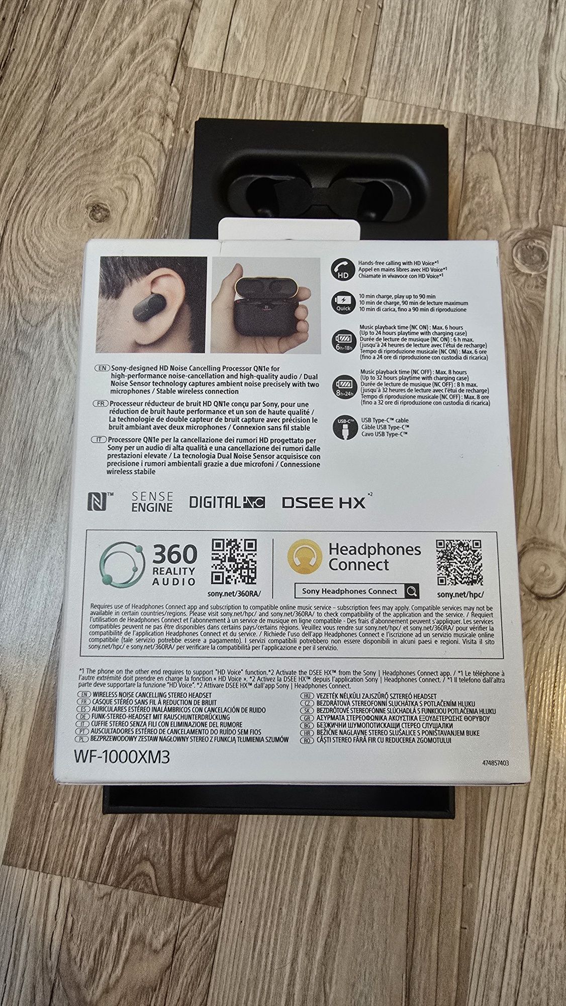 Слушалки Sony wf-1000xm3