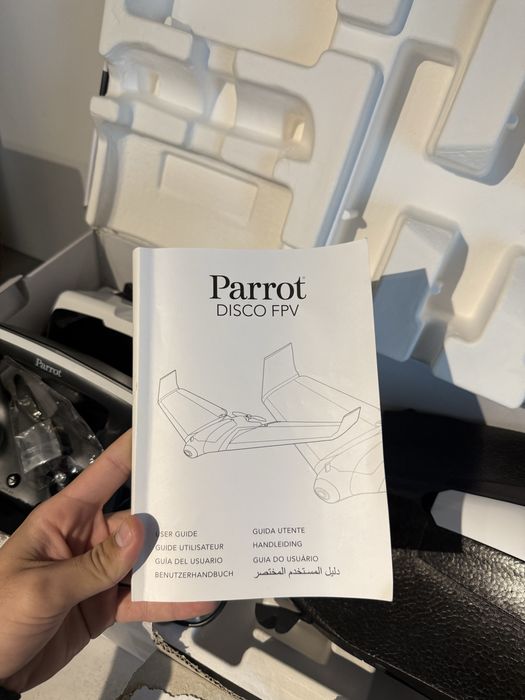 Дрон Parrot Disco FPV & Sky-джойстик 2 & Очила VR, Black/White, НОВ!!!