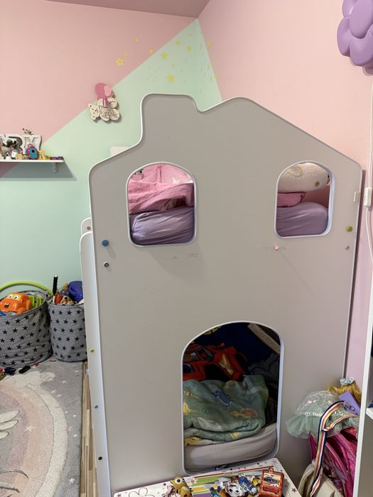 Двуетажно детско легло 80/180