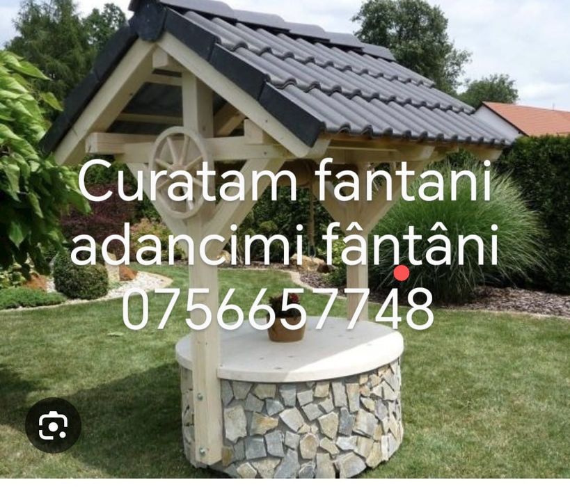 Curățim fântâni adâncime fântâni