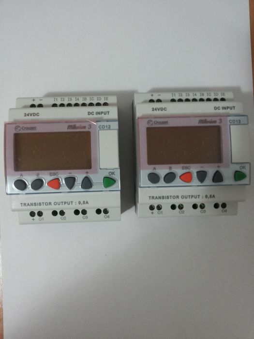 Controler PLC Crouzet Milenium 3 cd 12 programator 24 V dc