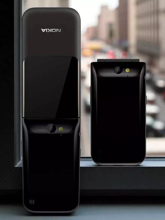 Tugmali telefon Nokia 2720 Flip — Afsonaviy model, 2 ta SIM karta, 4G