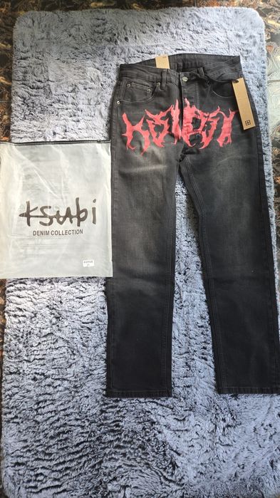 Blugi Ksubi Black & Red