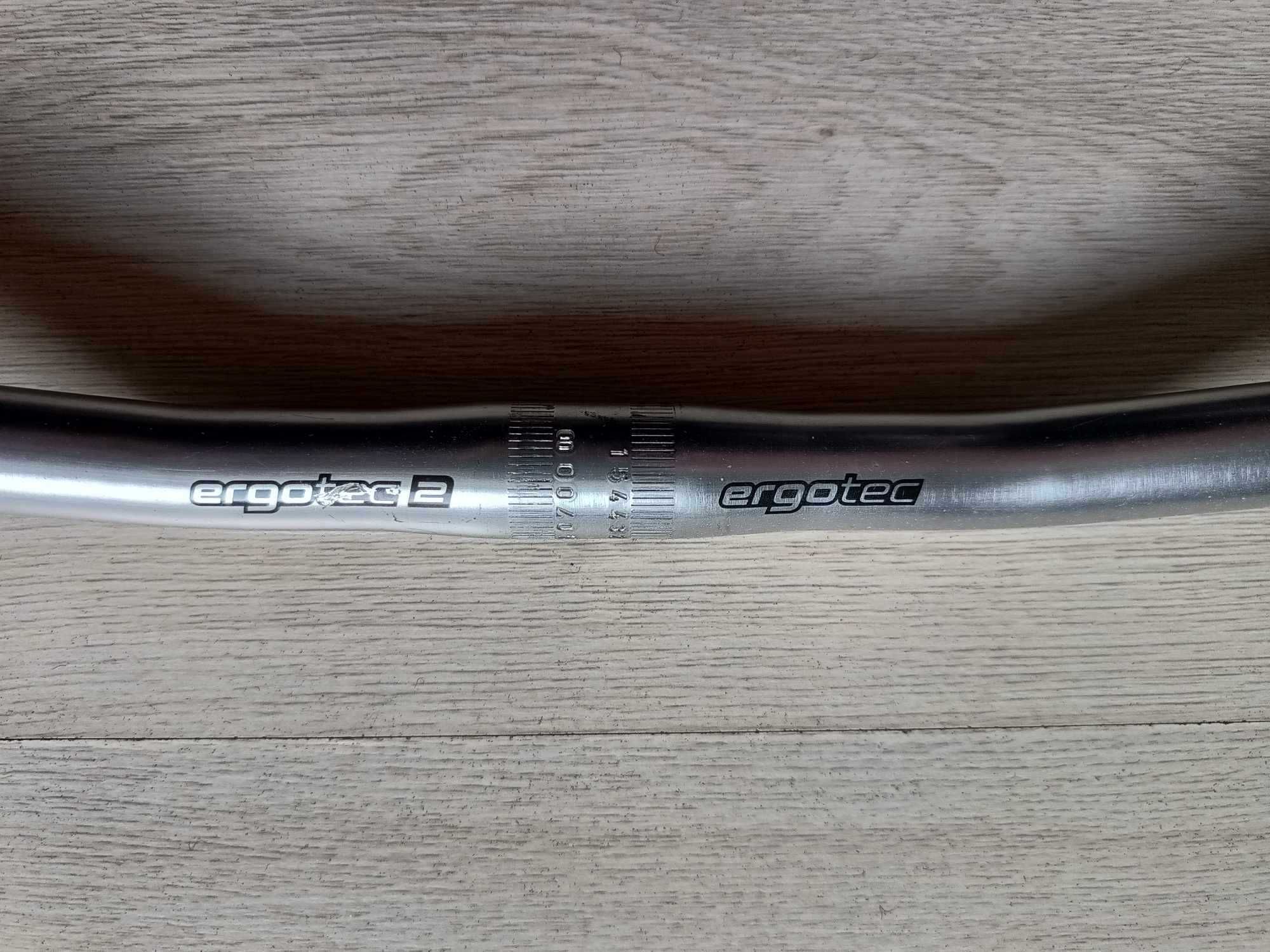 Coarne bicicleta Ergotec 2 Handlebar  25,4 mm 620mm - Silver