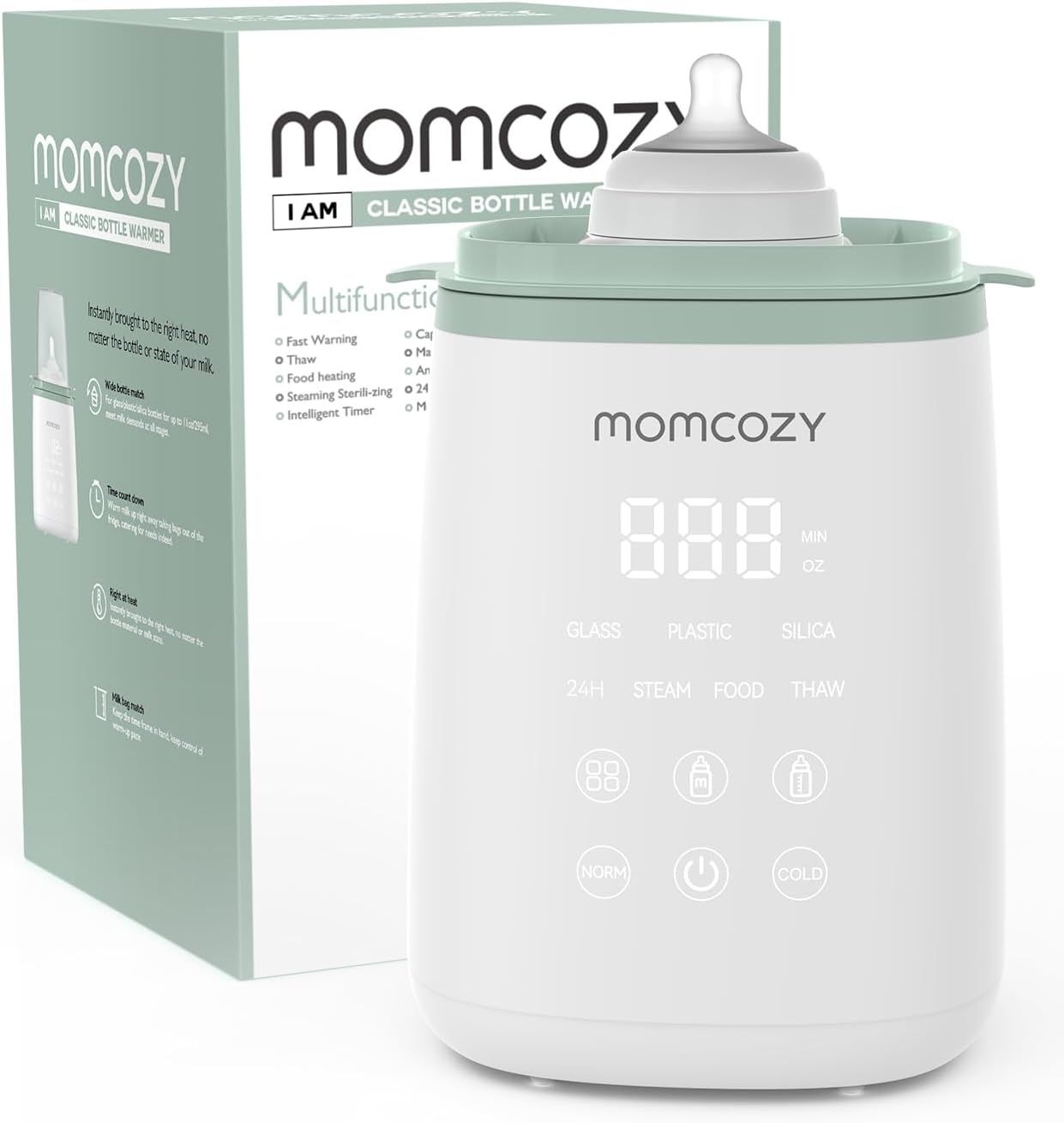 Momcozy - смарт нагревател на бебешко мляко, стерилизатор за шишета
