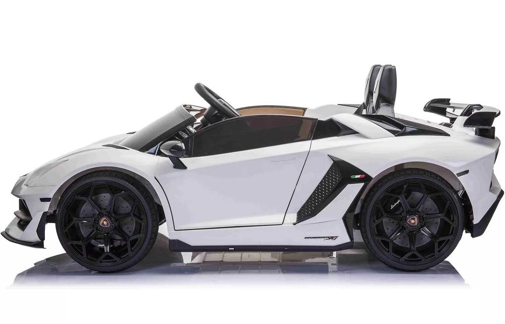Masinuta electrica Lamborghini SVJ 24V 2x 250W Drift Edition White
