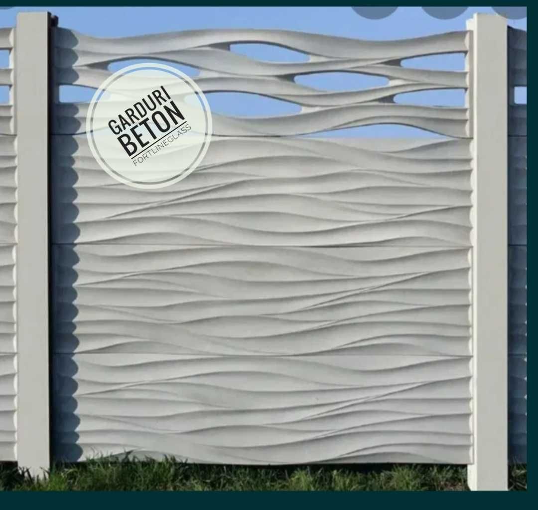 Gard prefabricat  placi beton