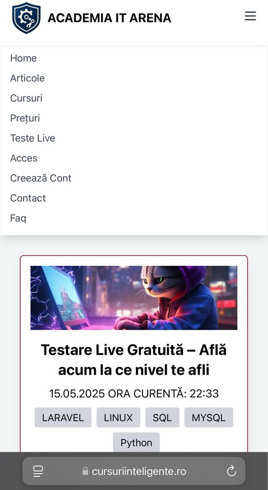 Platformă E-learning Scalabilă cu Asistent AI Integrat