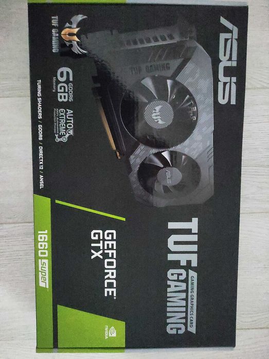 Видео карта 1660 super Asus gaming tuf