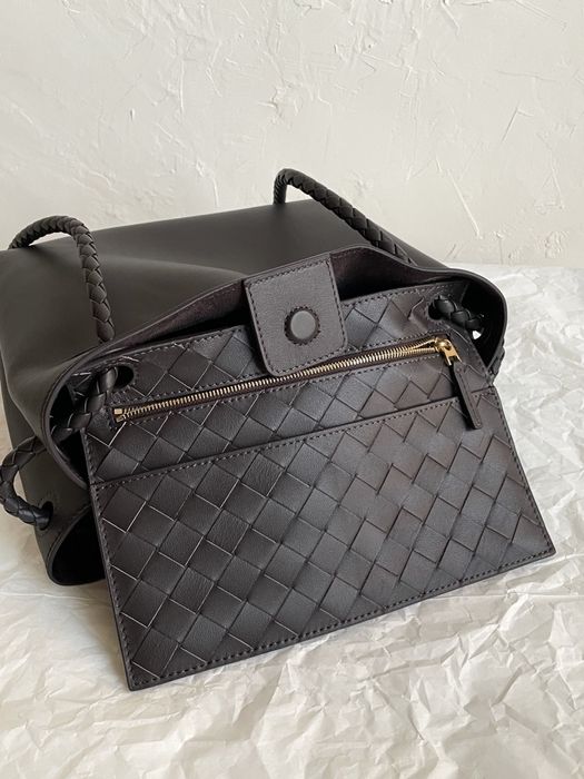 Geanta Bottega Veneta Andiamo 28cm, negru, Premium
