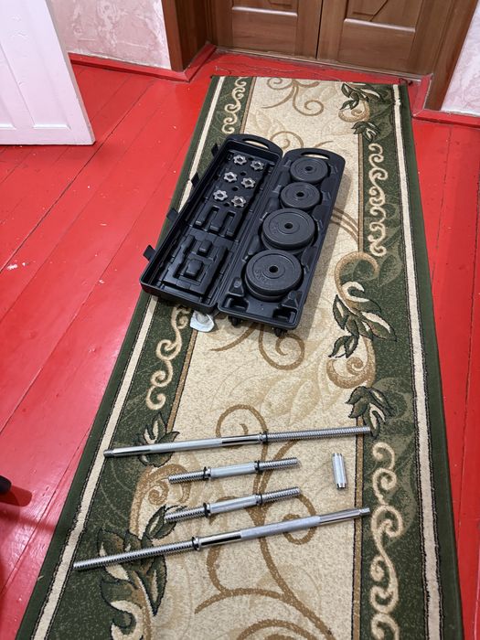 Гантел набор штанка гантел 50кг сатылады