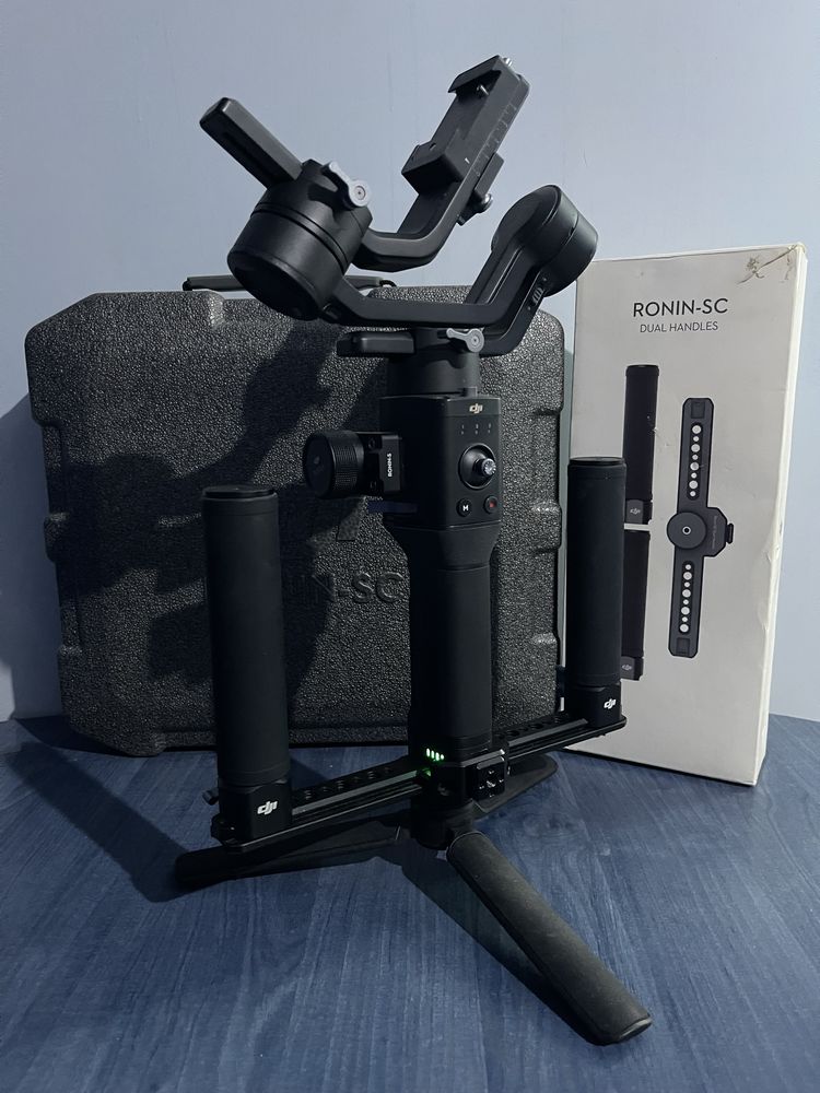 DJI Ronin SC + Focus Wheel + Dual Handles