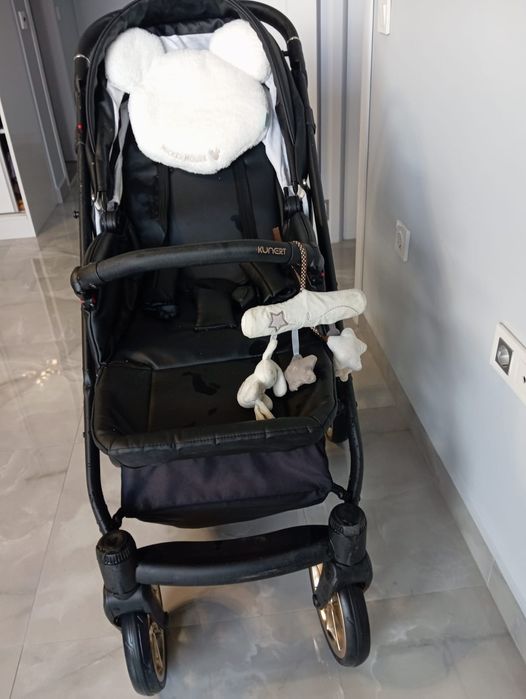 Бебешка количка 3 в 1 Kunert Ivento Eco Black Pearl