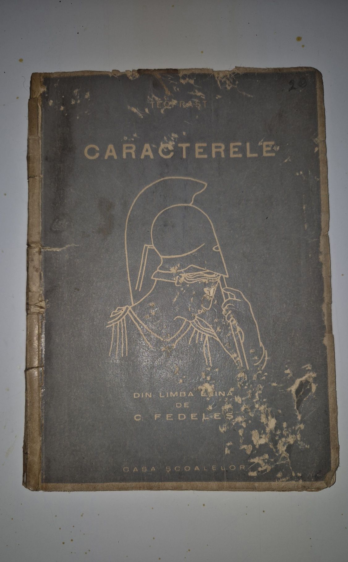 Carte veche românească anii 30 Caracterele