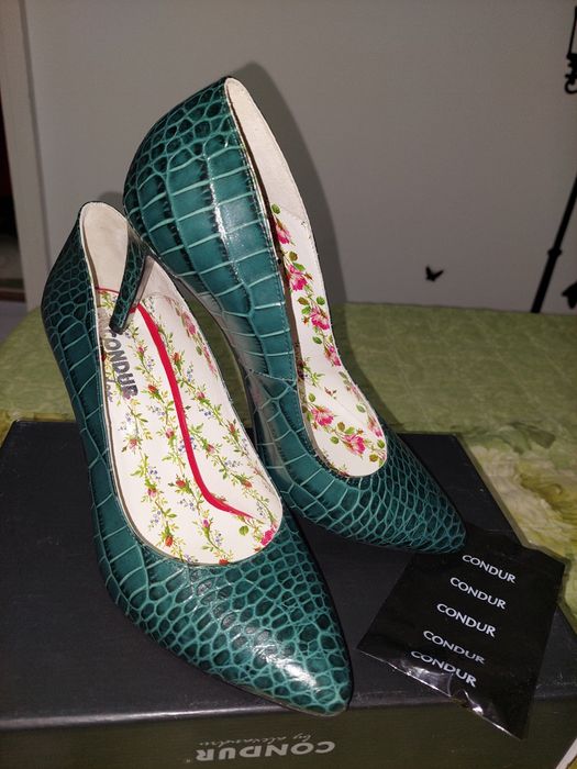 Pantofi stiletto piele naturala CONDUR by alexandru