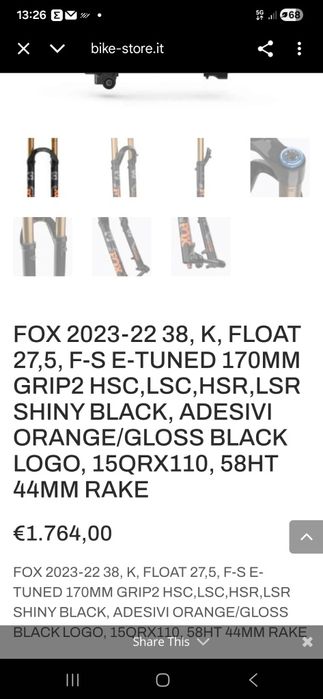 Furcă FOX 38 Kashima