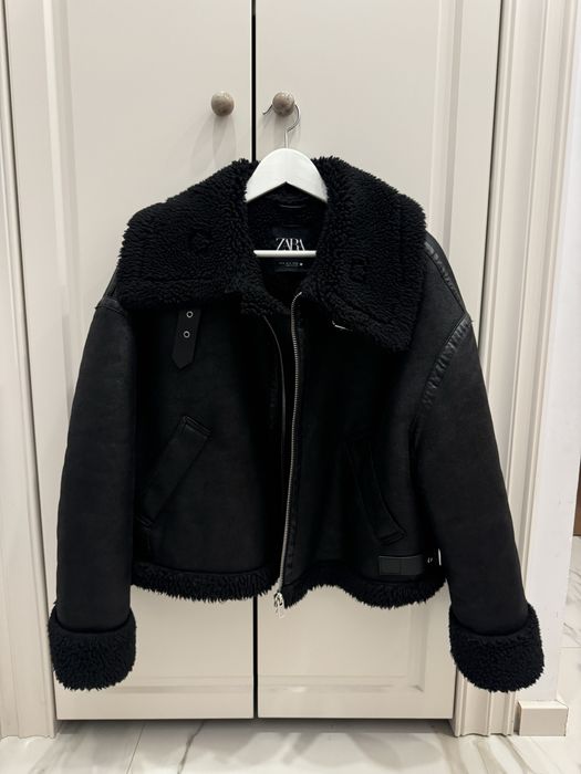 Изкуствено кожено яке Zara размер S