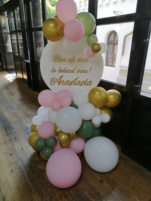 Arcada baloane 700 lei, decor baloane, photo corner