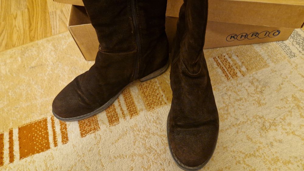 Кафяви Кожени Ботуши