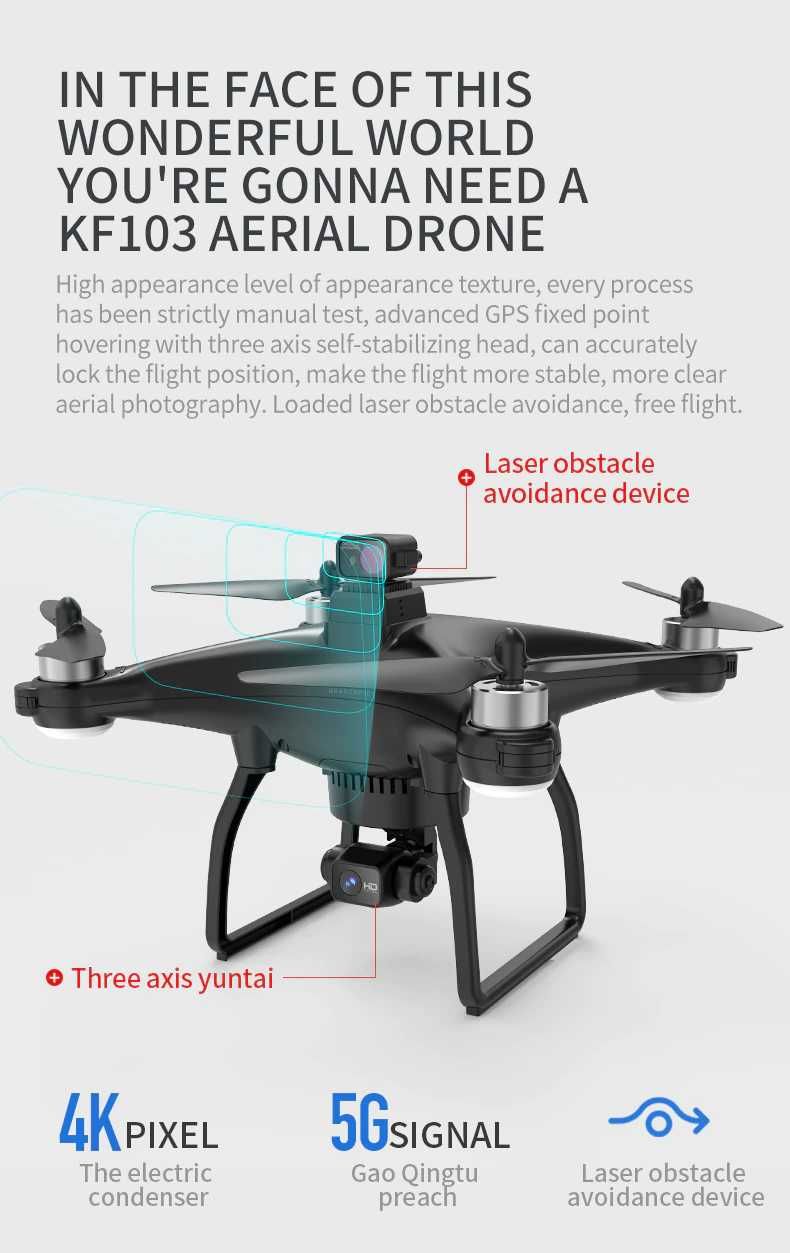 Drona KF103 4k noua
