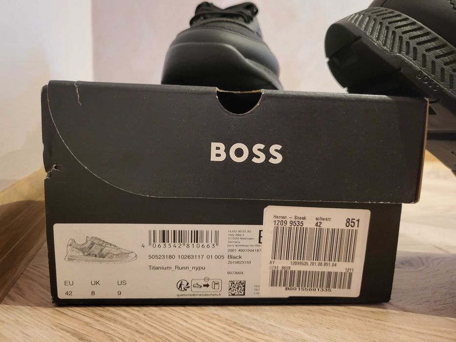Спортно-елегантни обувки Hugo Boss размер 42