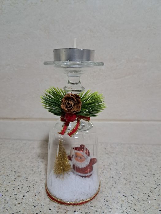 Pahar decorativ handmade