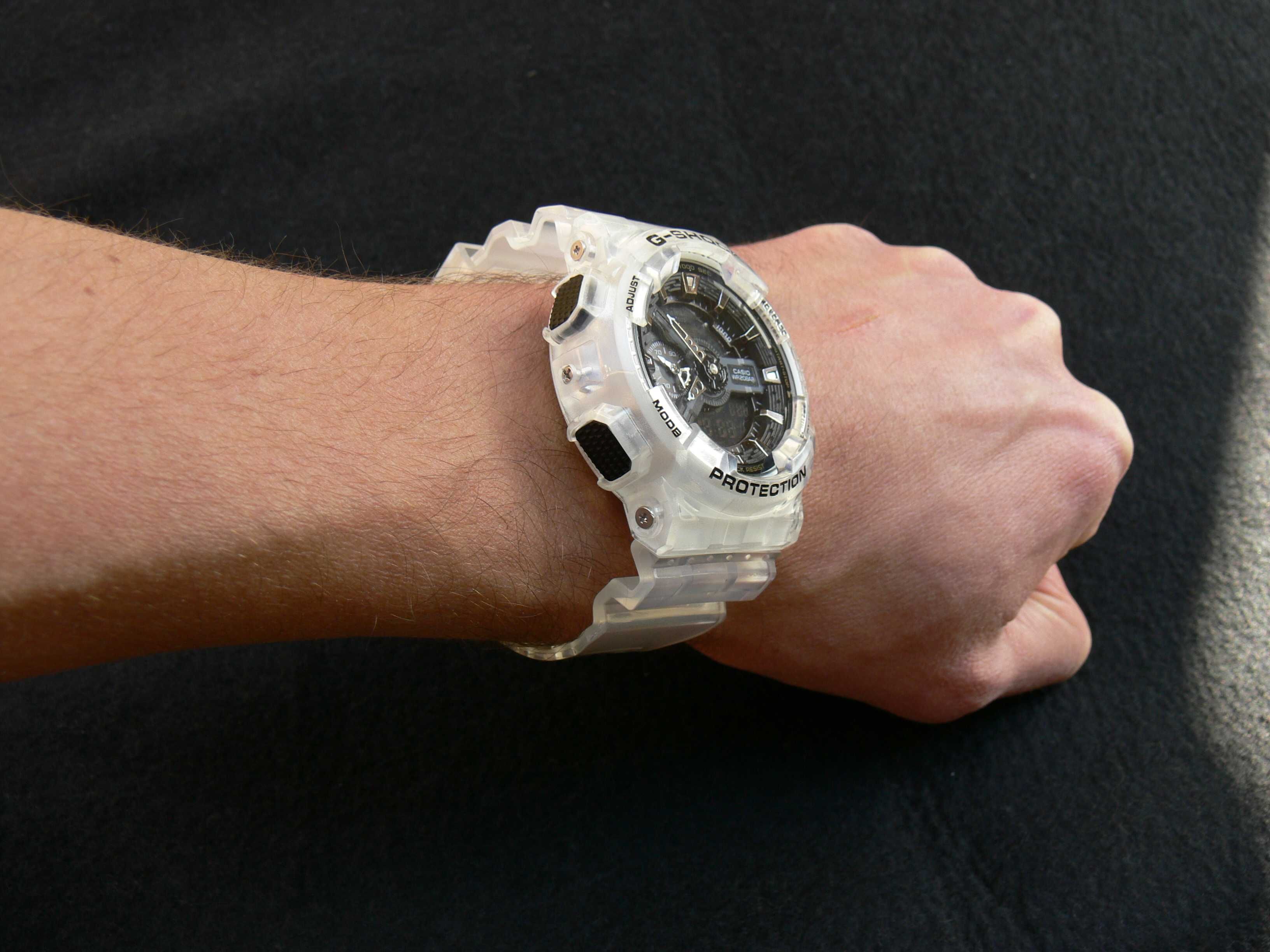 Ceas Sport Casio G-SHOCK GA-110 Transparent swatch fossil NOU 2024