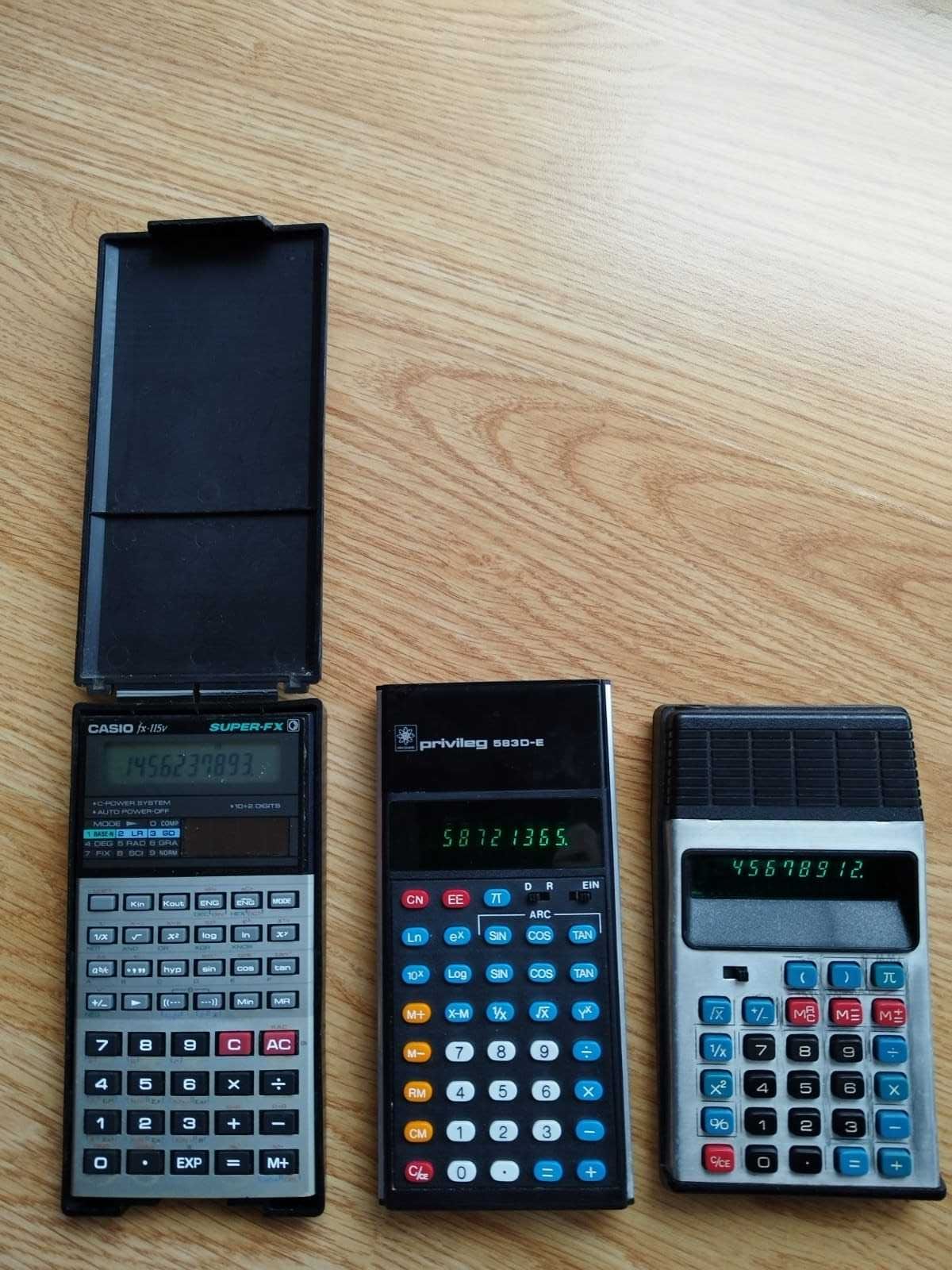 Calculator vechi Elektronikia, Privileg 5530-E, 848 MD  colectie 4 buc