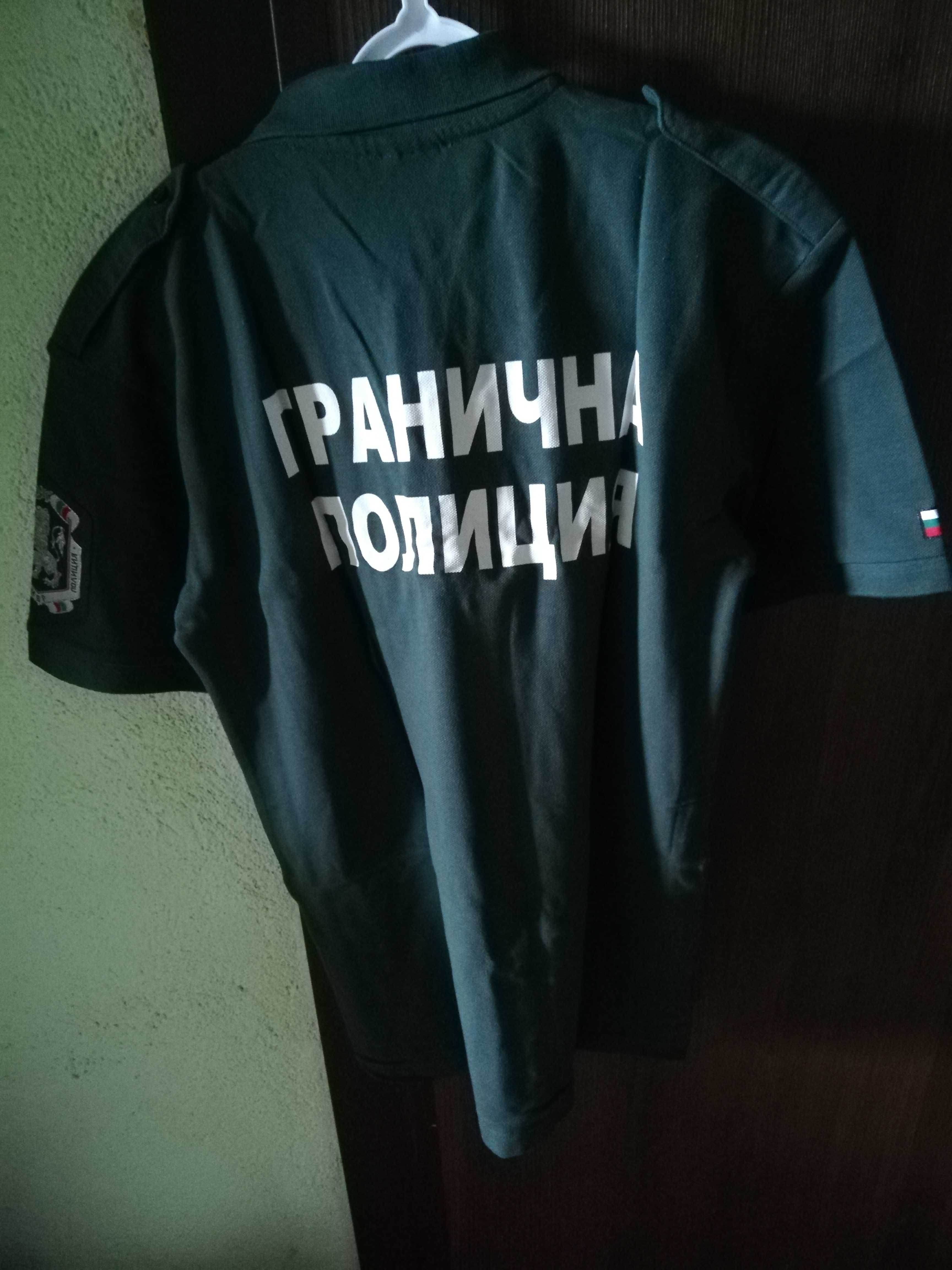 Зелена тениска с яка