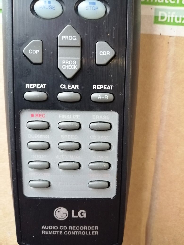 Original LG remote control ACDR Audio CD Recorder remote controller