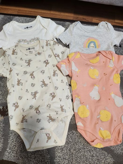 Lot Body cu maneca scurta fetițe