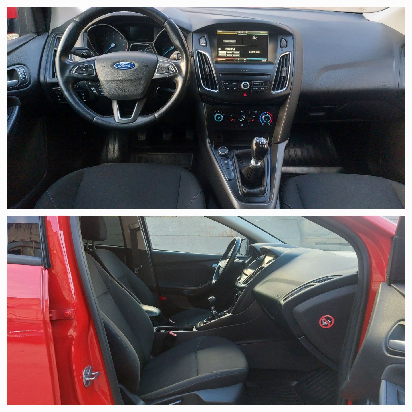 Ford Focus 2015 / 1.5 Tdci -120 Cp / Bi-Xenon , Navigatie Color/Euro 6