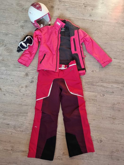 Costum Ski -  Pantaloni ,Geaca, Casca si ochelari ski - Copii 9-10 ani