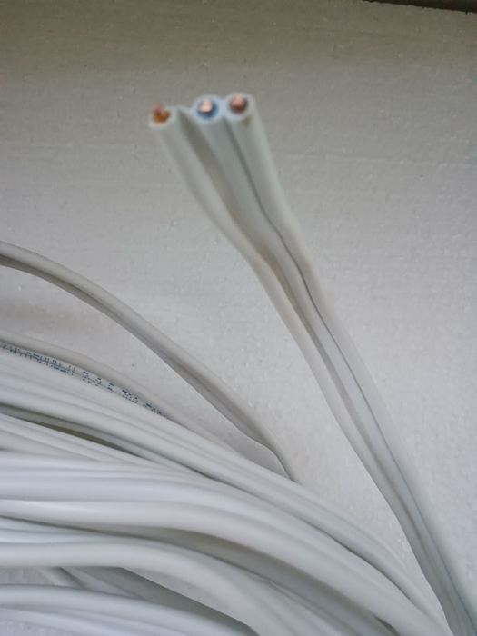 19 Metri cablu electric plat din cupru 3x2,5mm