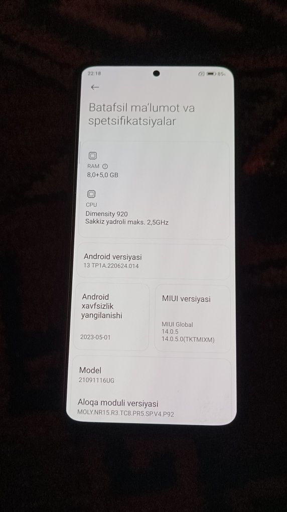 Redmi 11 pro  aybi yoʻq