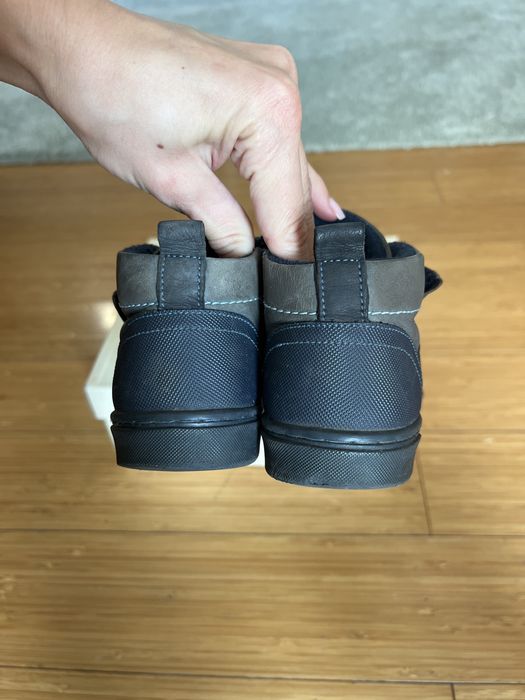 Детски есенни кожени ботуши lasocki 28