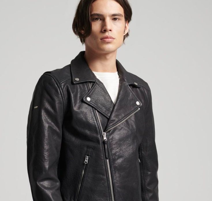 jacheta de piele superdry