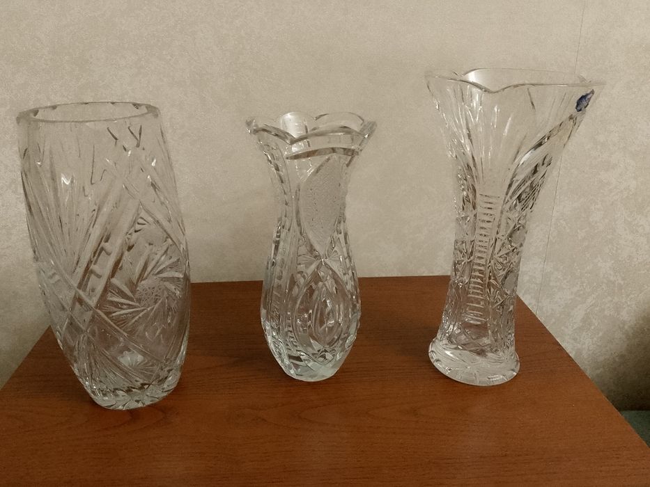 Вазы для цветовхрустальные