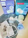 Обява в OLX:  Електрическа помпа за кърма Philips Avent + подаръци