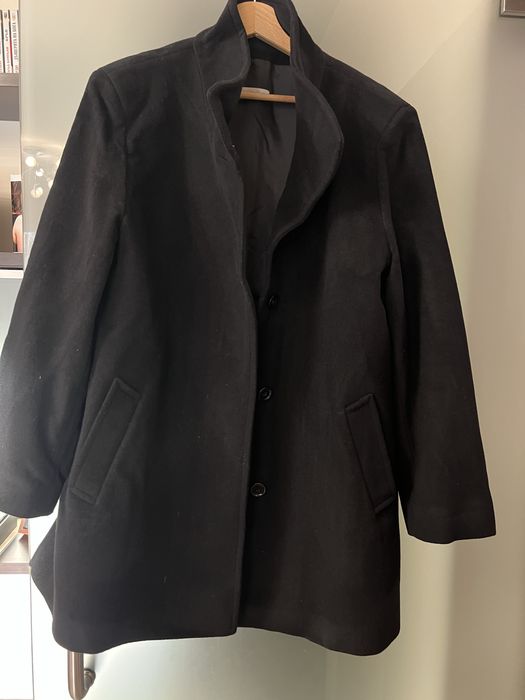 Палто /черно/,вълна и кашмир,размер 44