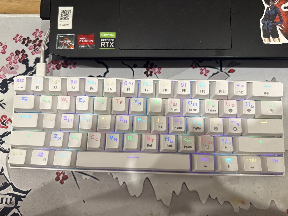 Клавиатура dexp механика красные свечи