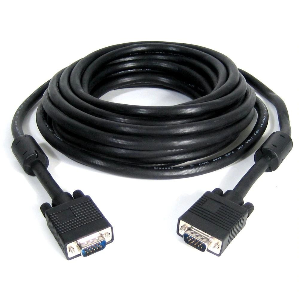 Cablu Hama Profesional, VGA, dublu ecranat, 15 m
Cablu Hama VGA-VGA