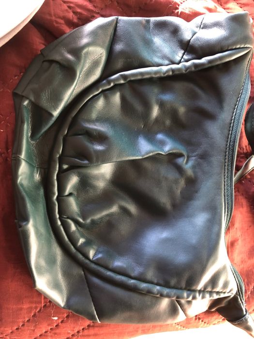 Зелена неголяма дамска чанта през рамо