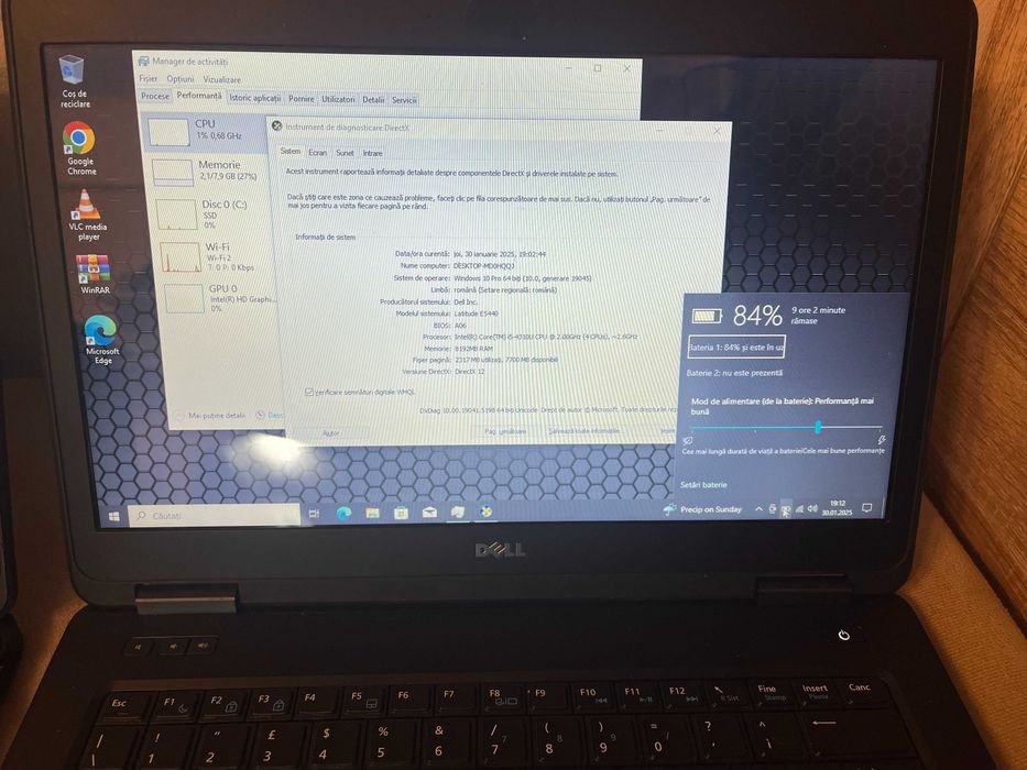 Dell  E5540 i5  , 8gb ram ssd 240gb nou , baterie 5 ore sau dezmembrez