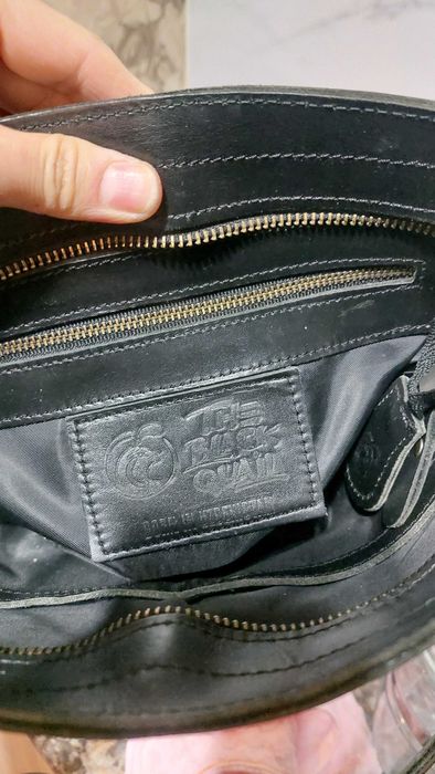 Кожаная сумка The black quail в хорошем состоянии