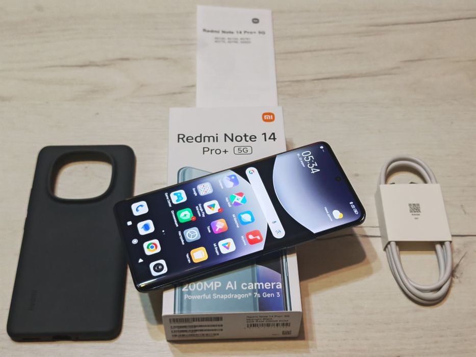 Като нов Redmi Note 14 Pro+ 5G 8 GB RAM 256 FB ROM 23м Гаранция
